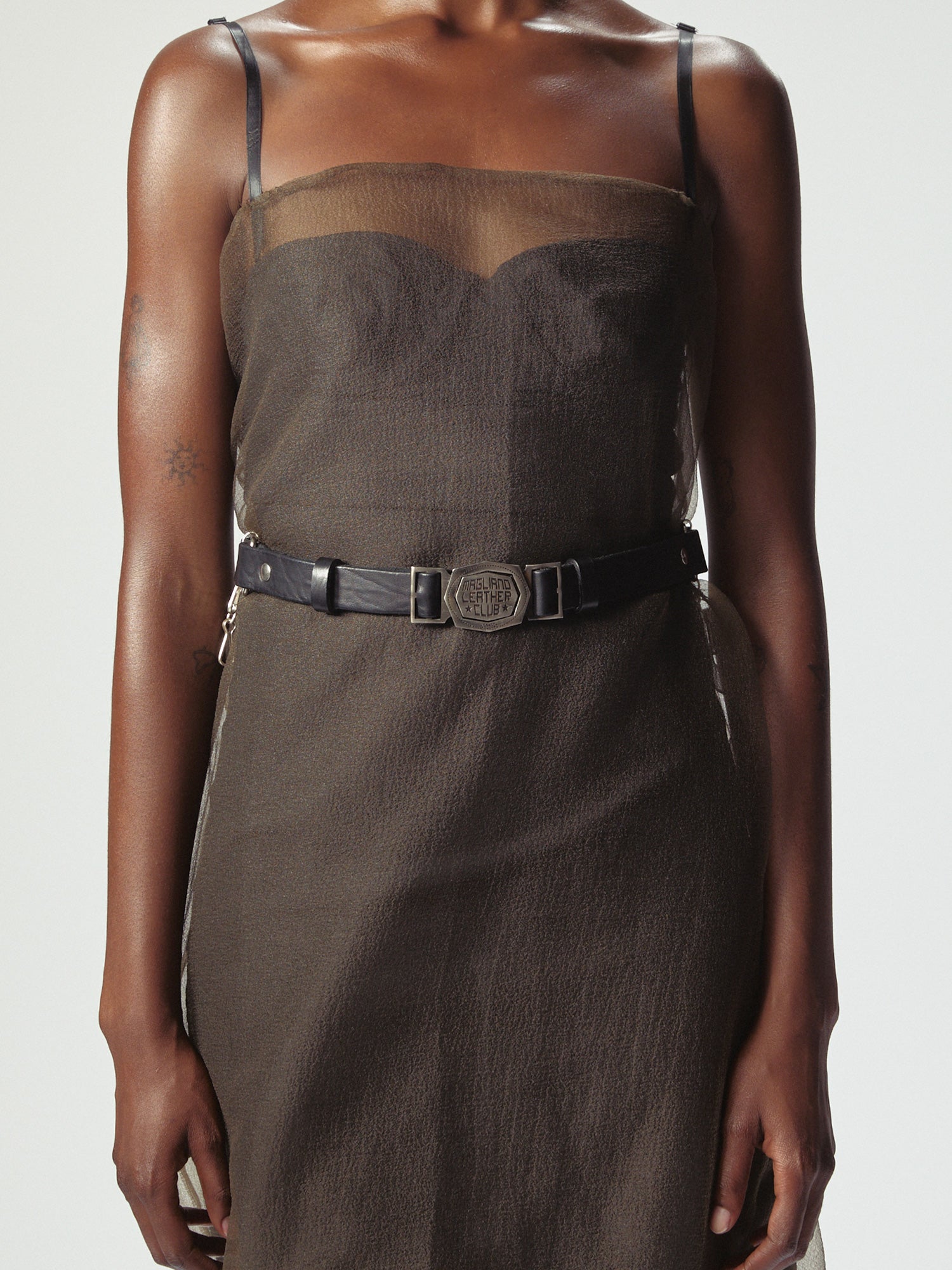 Magliano Leather Club Belt Black