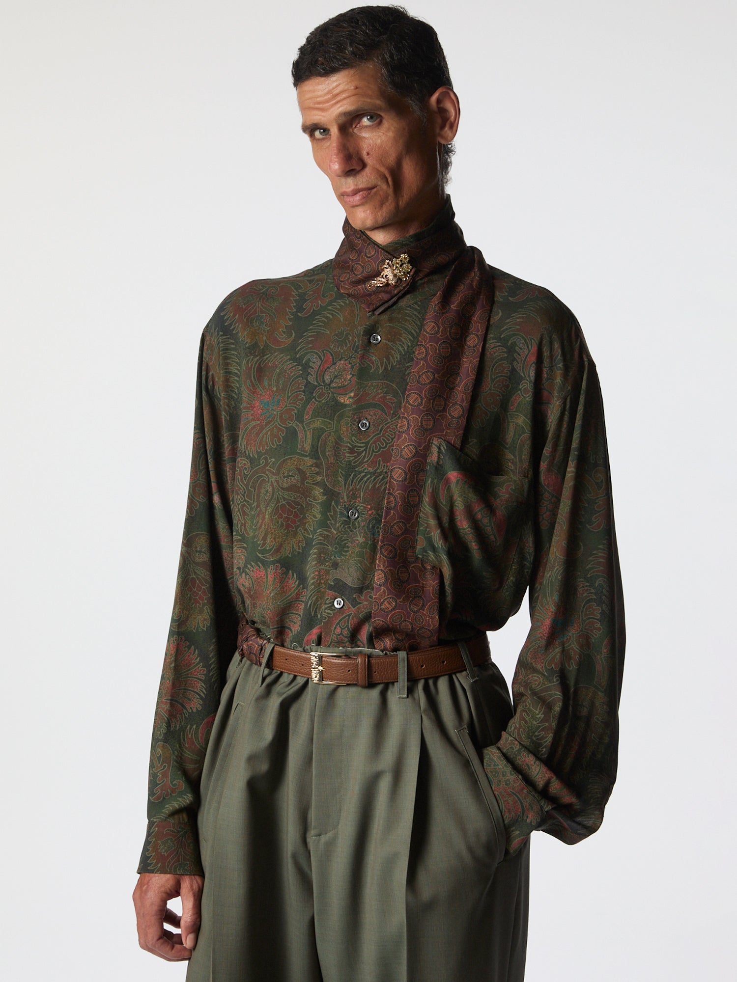 Liquid Penna Long Sleeve Pomengrade Green