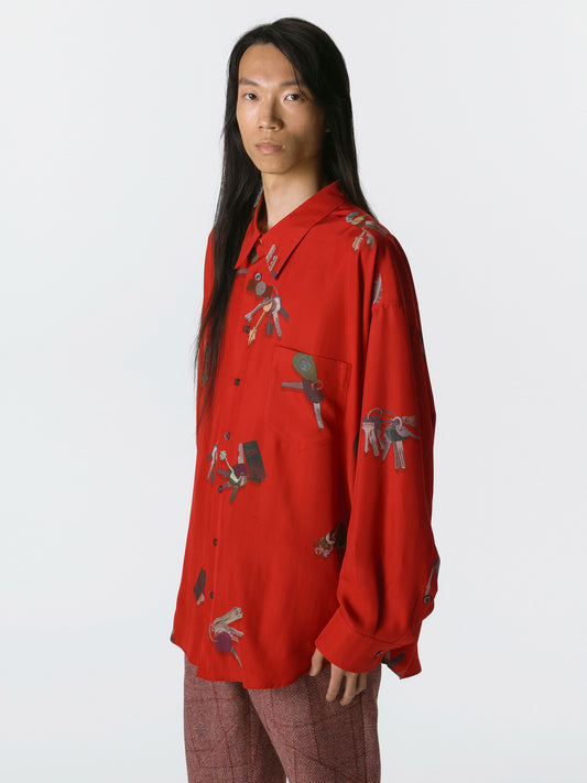 A Bunch Of Keys Shirt Red