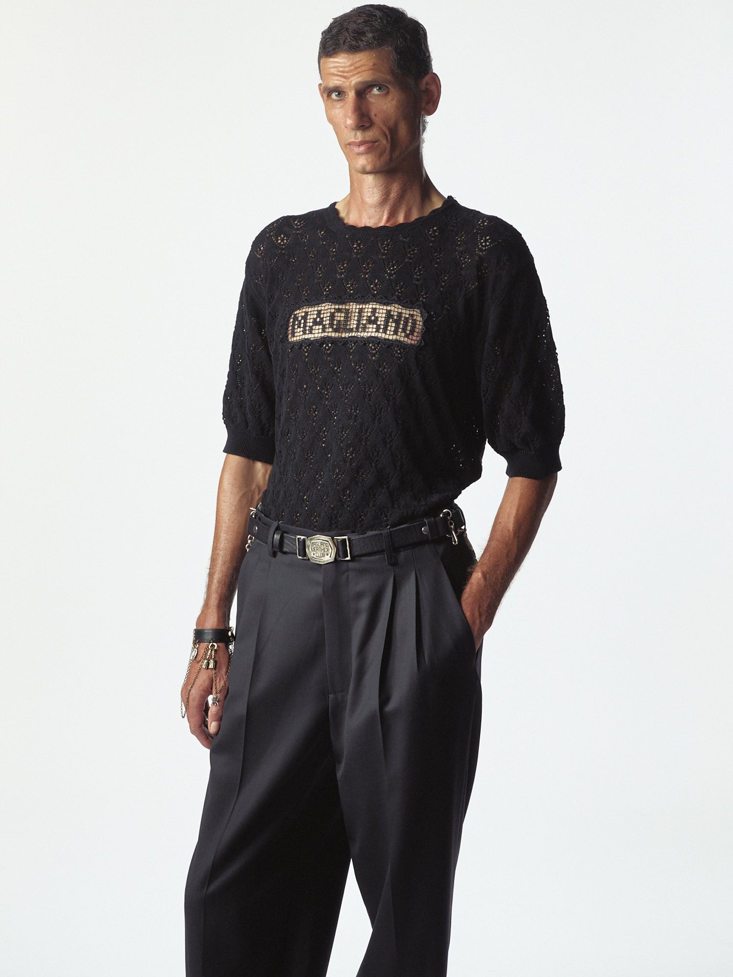 Comunione Knitted Tee Black