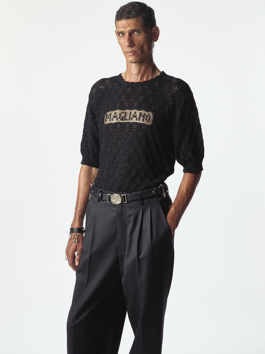 Comunione Knitted Tee Black