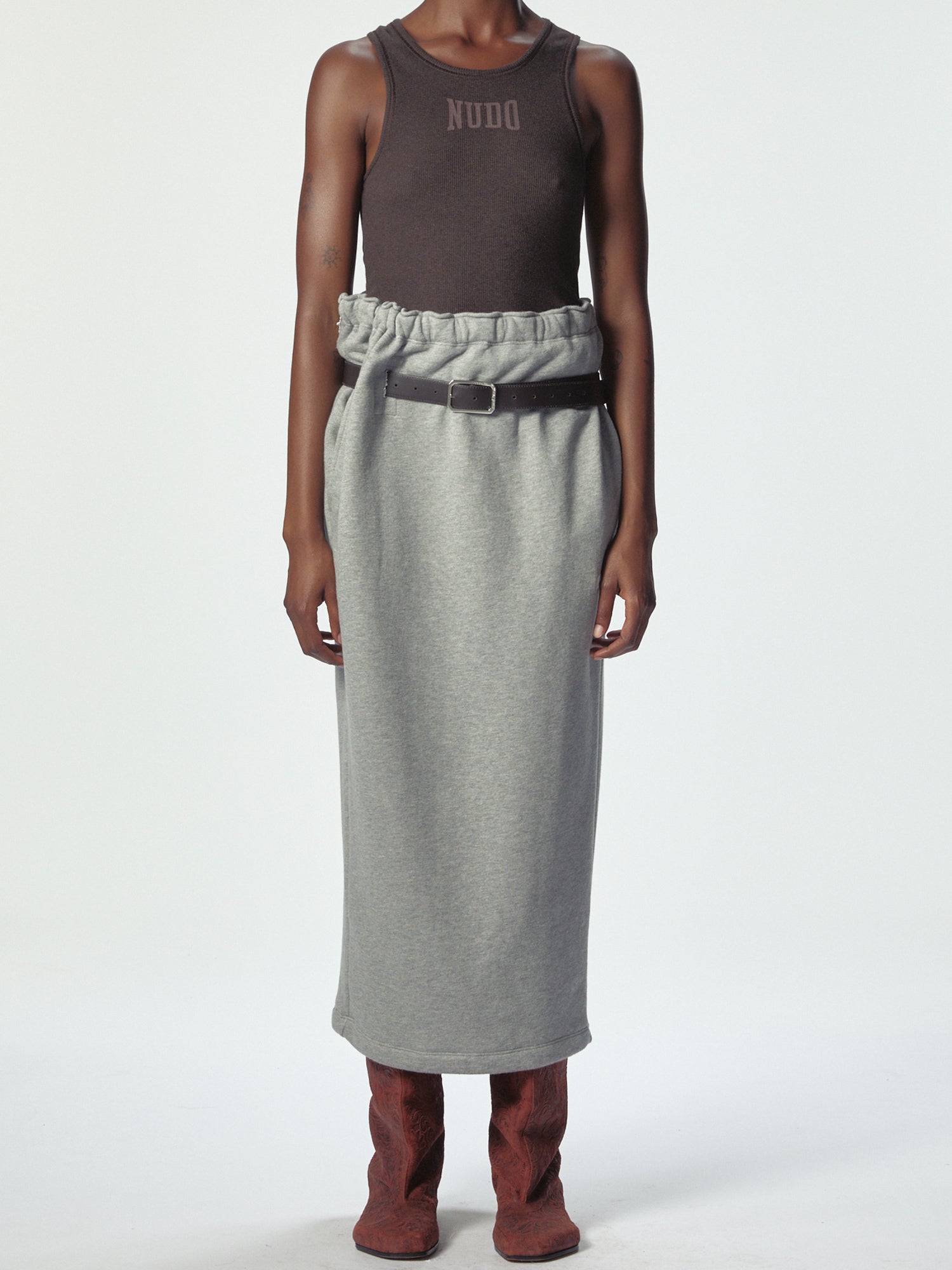 Provincia Skirt Grey Melange