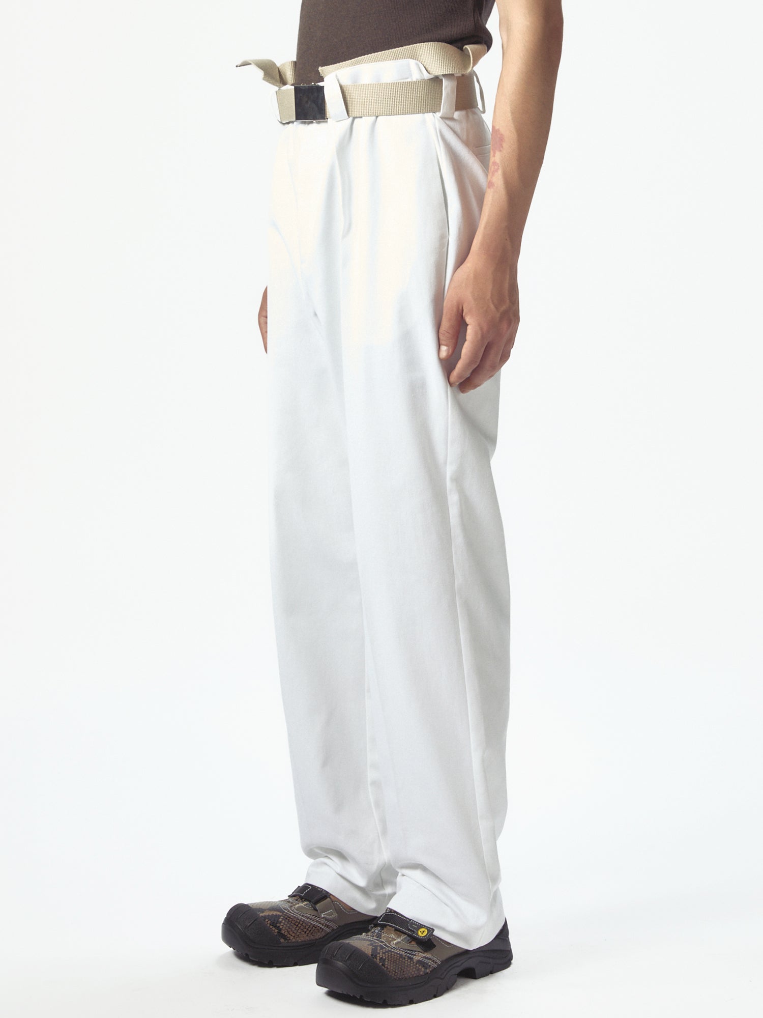 100X100 Work Pants White