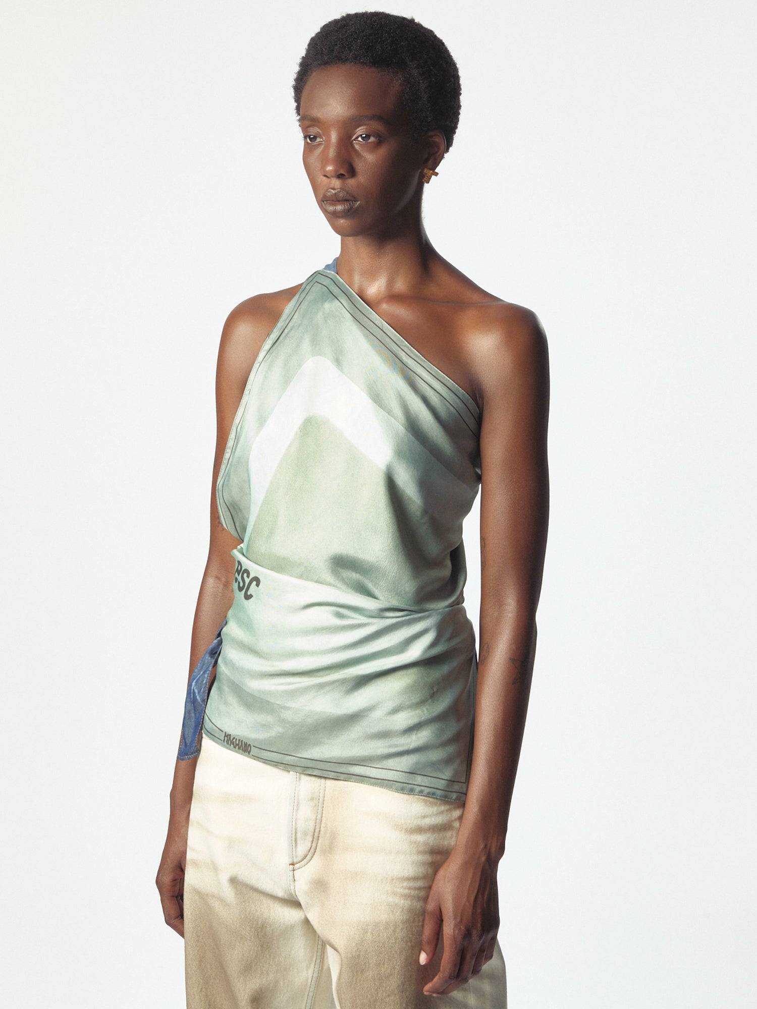Manifesto Foulard Top Green