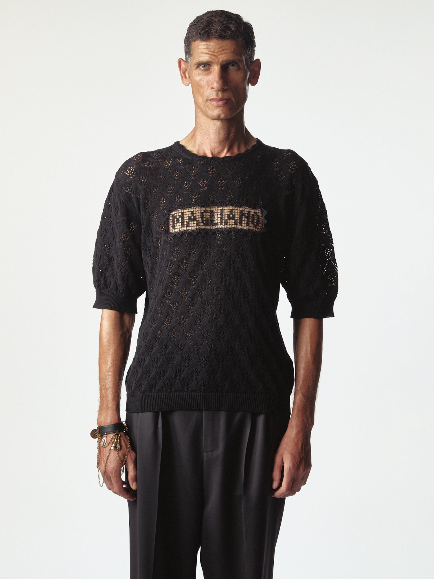 Comunione Knitted Tee Black