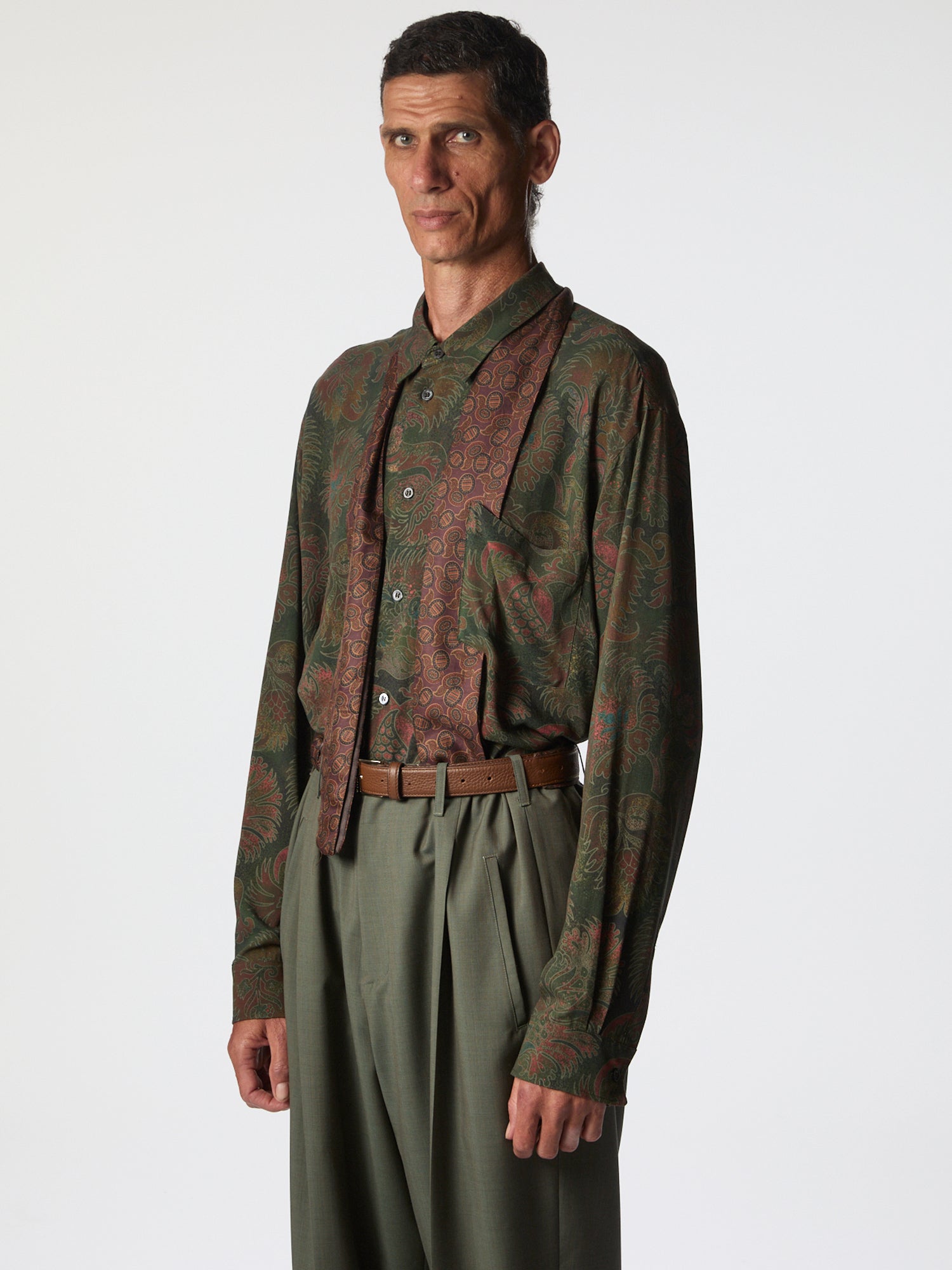 Liquid Penna Long Sleeve Pomengrade Green