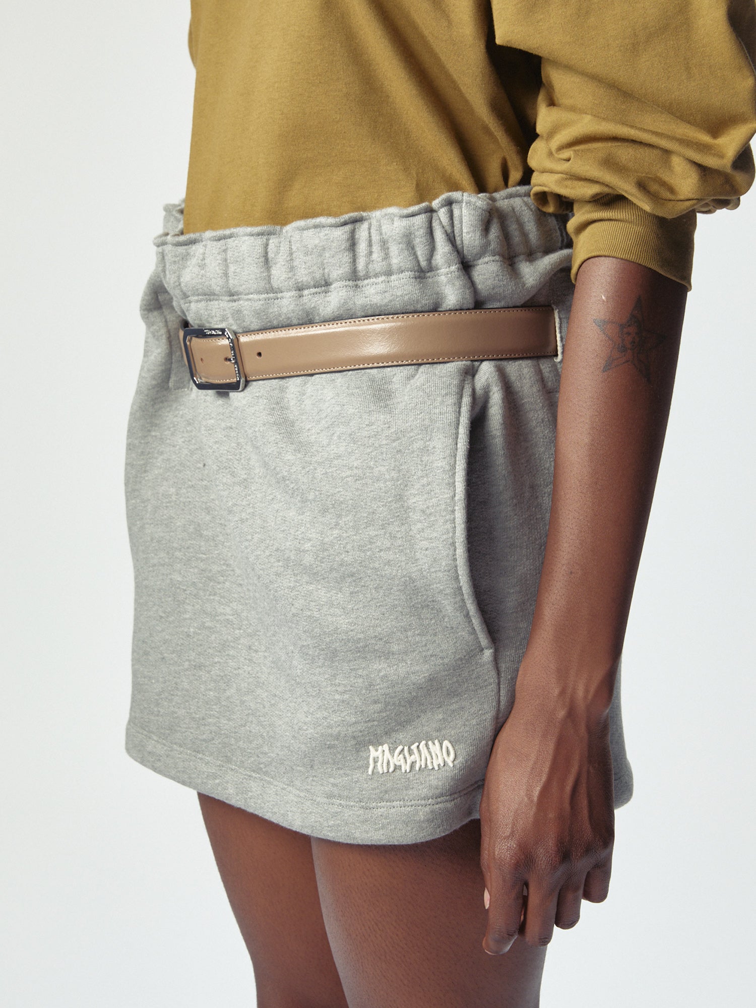 Provincia Mini Skirt Grey Melange