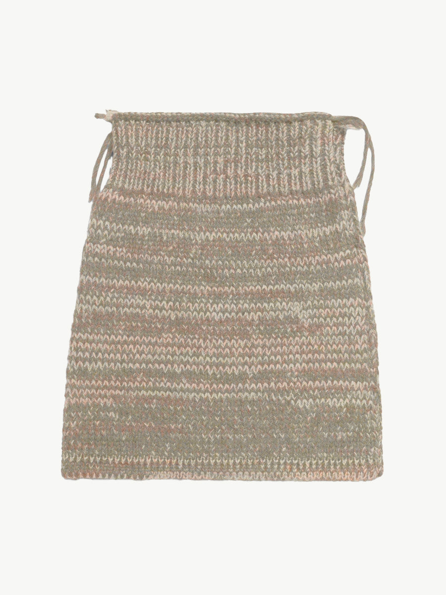 Freaky Knitted Miniskirt Pink Mix - Magliano