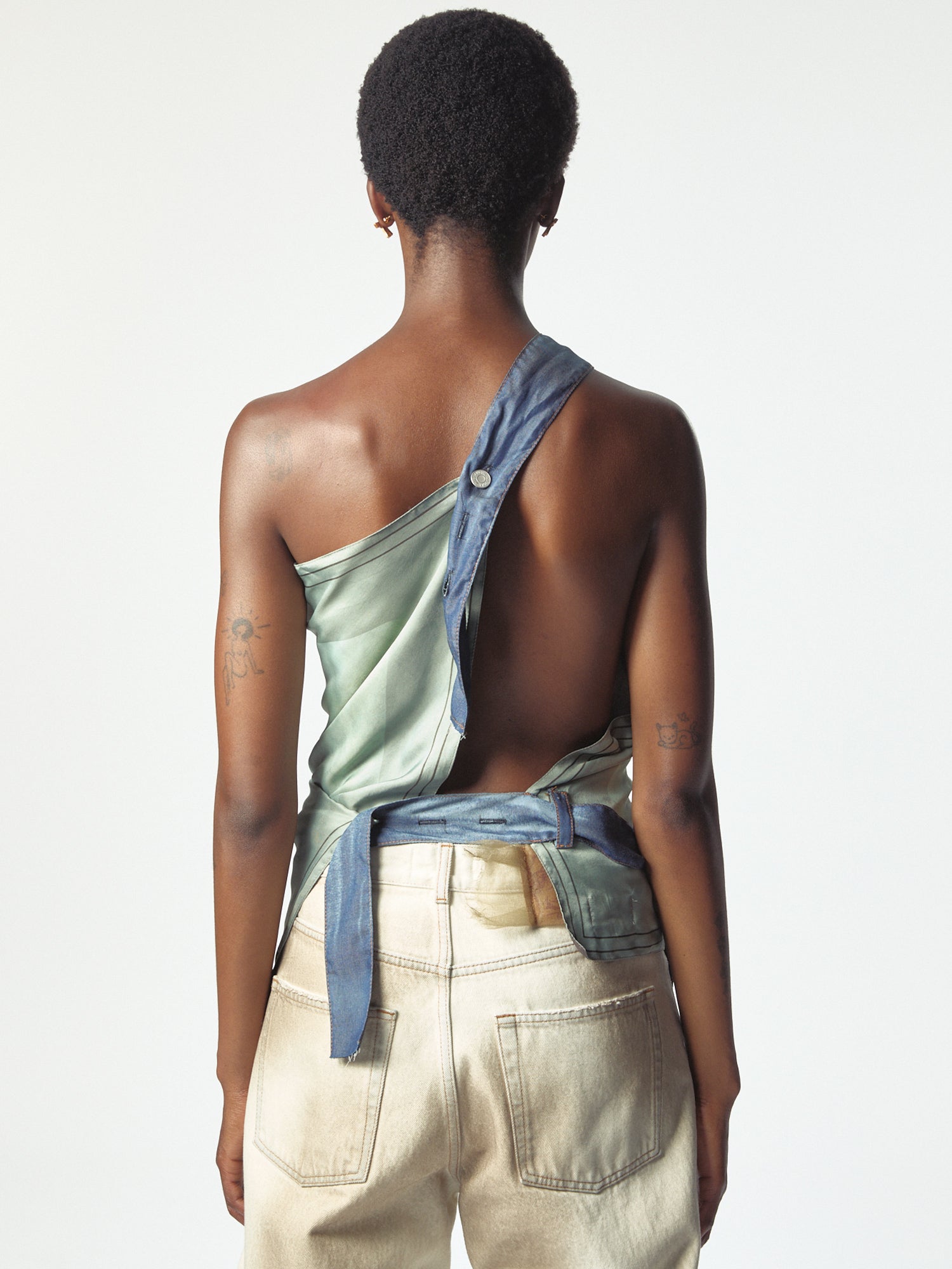 Manifesto Foulard Top Green