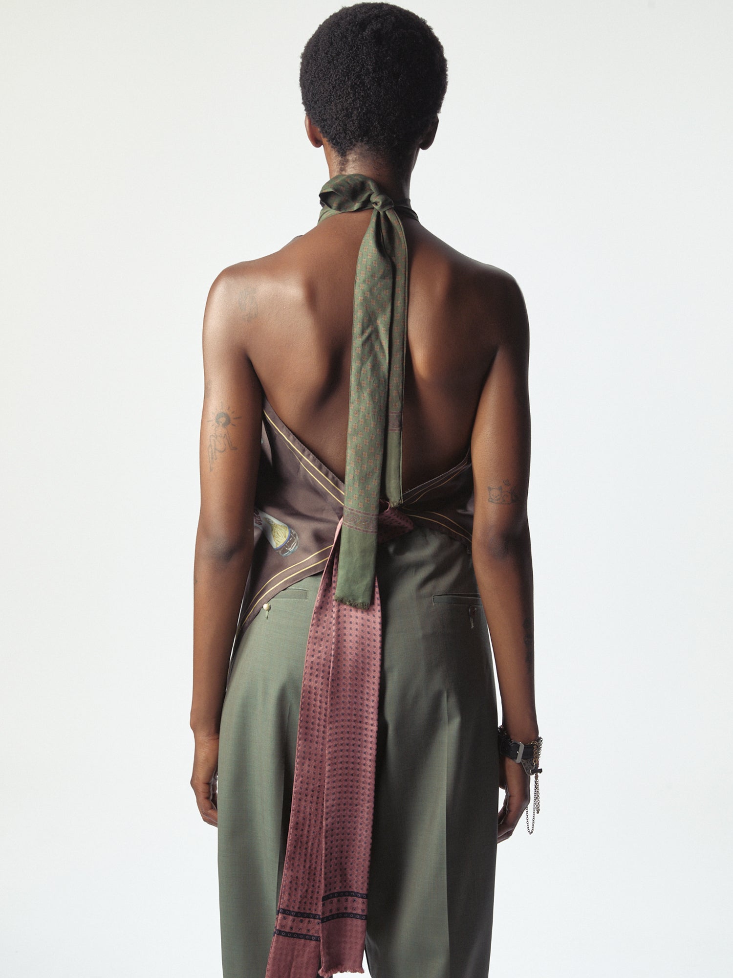 Manifesto Foulard Top Brown