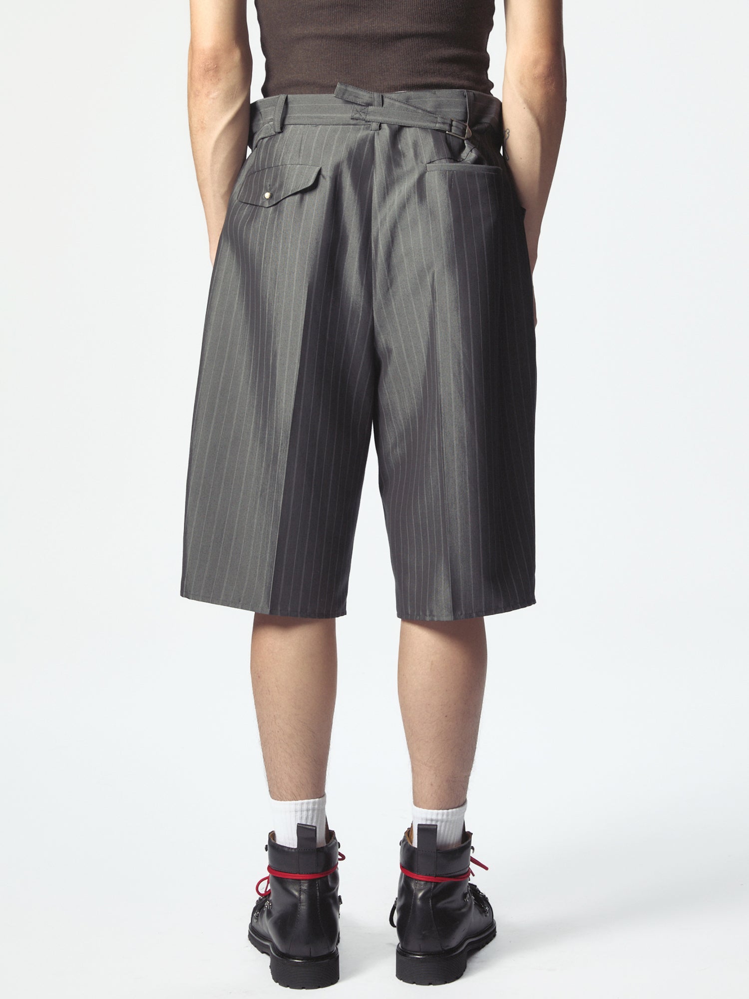 Darkettone Regolatore Short Pinstripe Melange