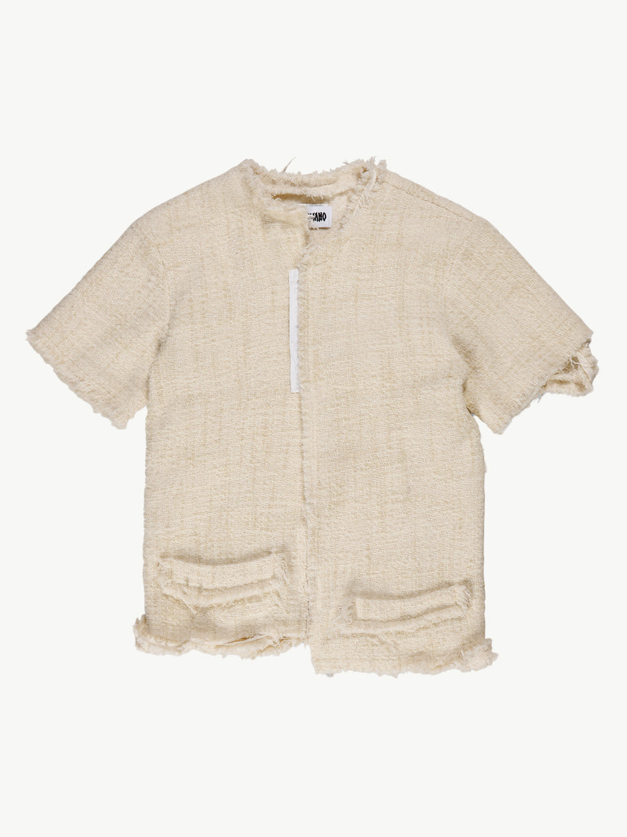 Darkettone Boucle Tee Off White - Magliano