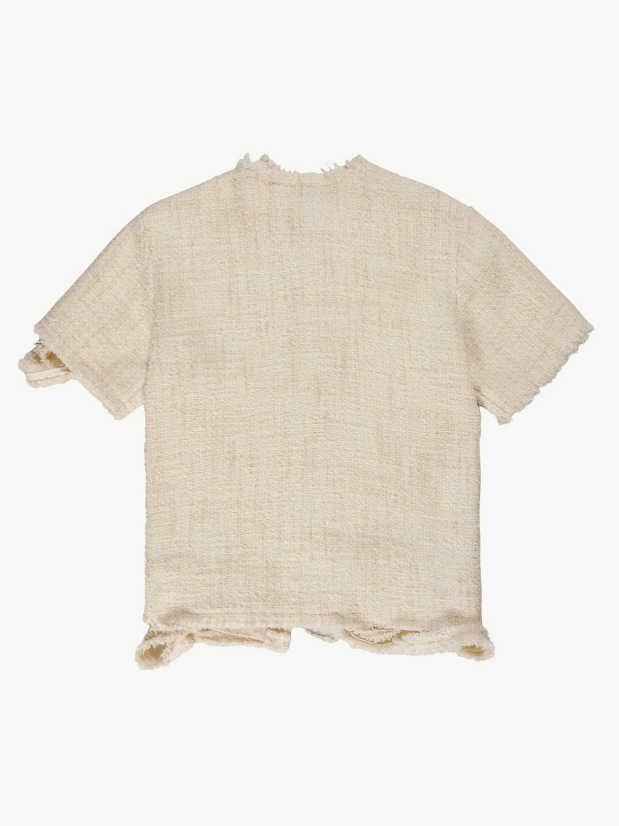 Darkettone Boucle Tee Off White - Magliano