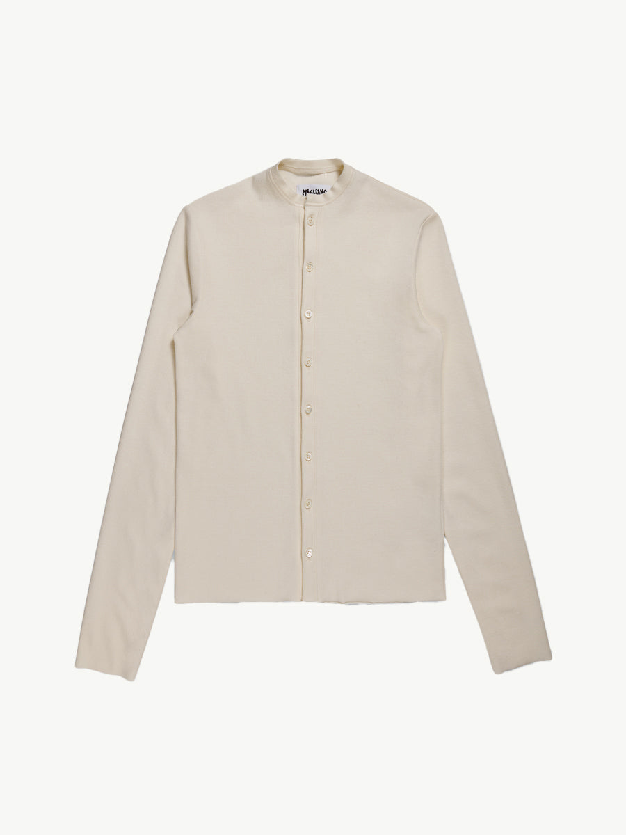 Nudo Serafino Long Sleeve Dirty White - Magliano