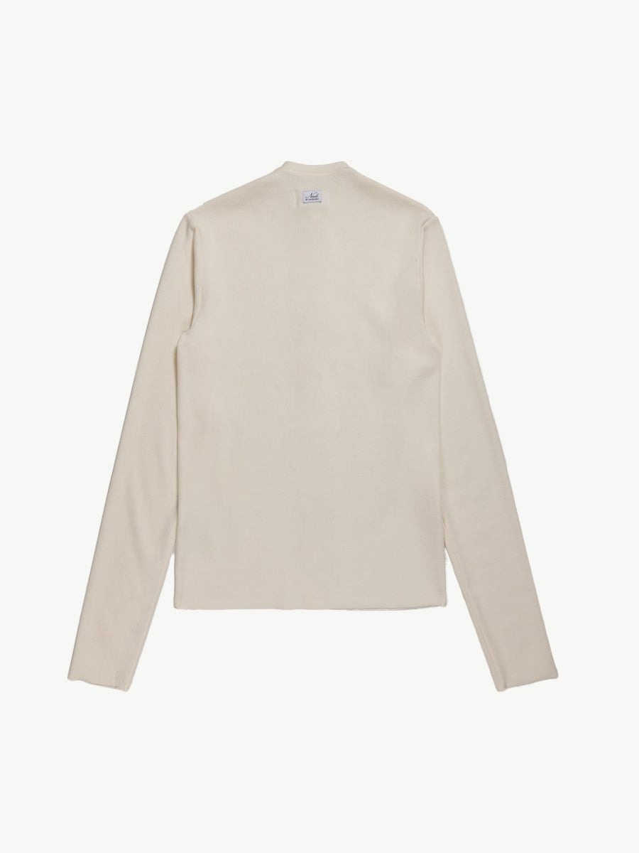 Nudo Serafino Long Sleeve Dirty White - Magliano