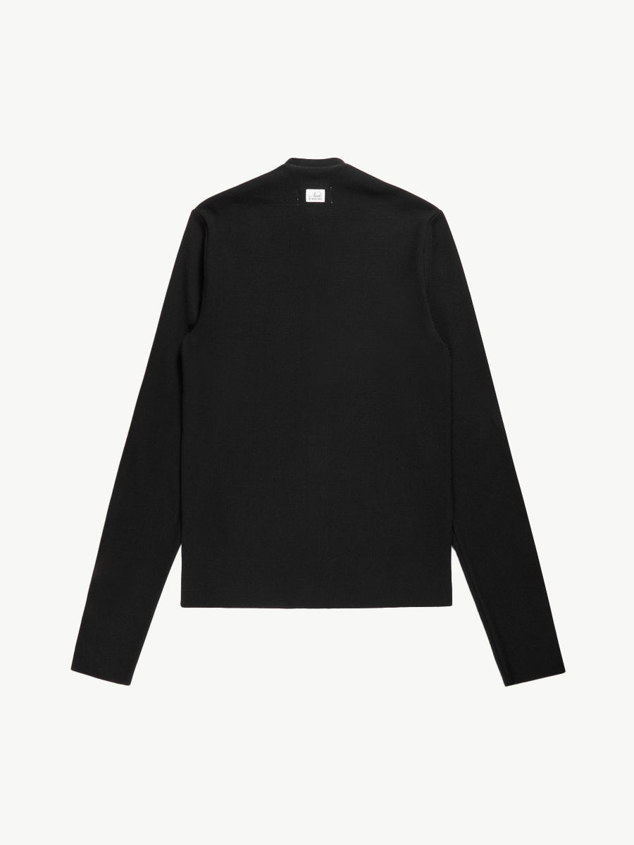 Nudo Serafino Long Sleeve Black - Magliano