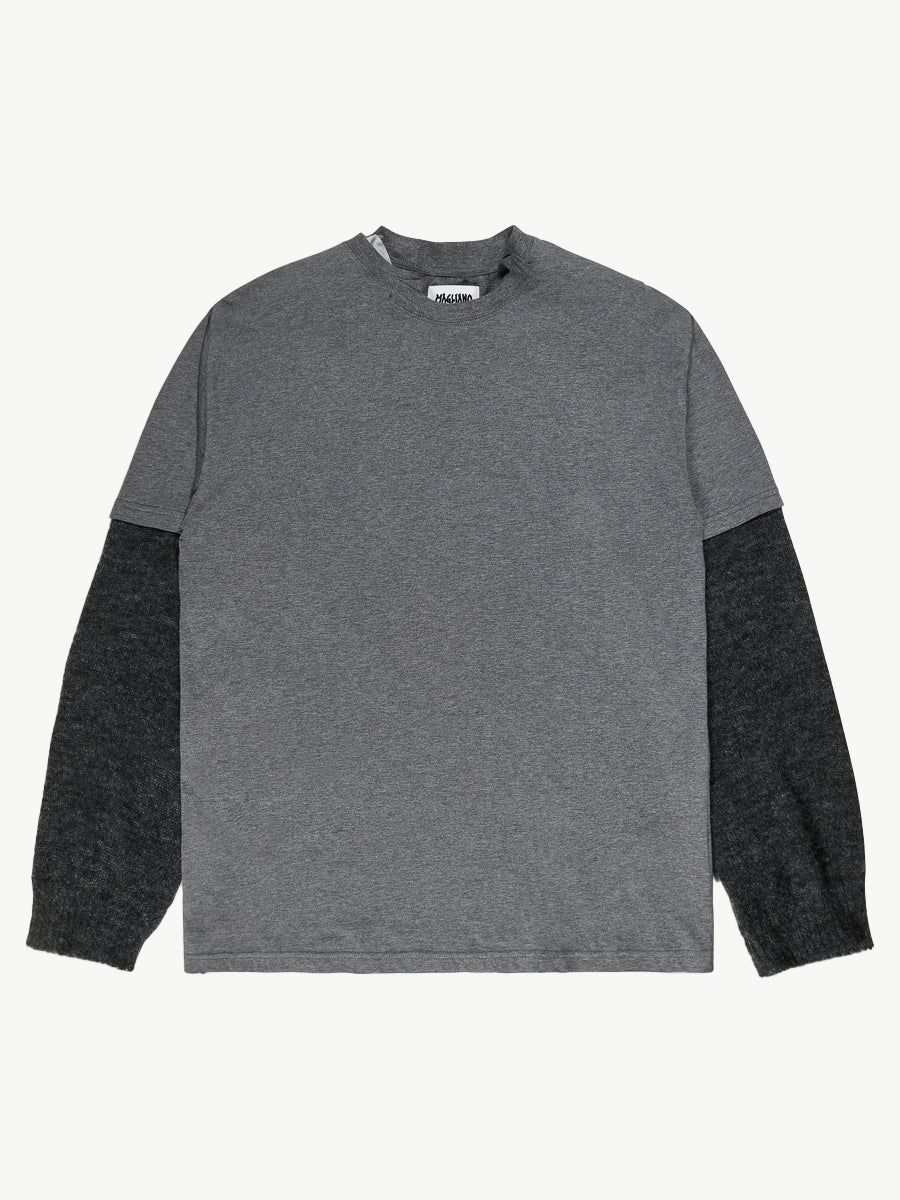 Trauma Knitted Long Sleeve Dark Melange - Magliano