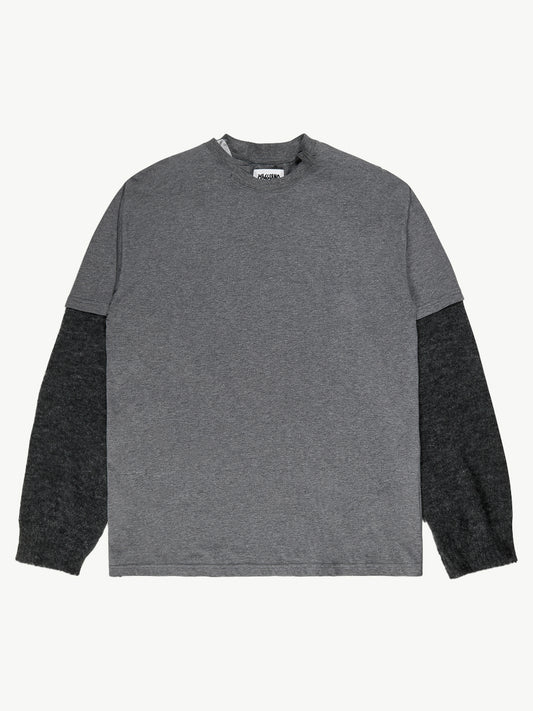 Trauma Knitted Long Sleeve Dark Melange - Magliano