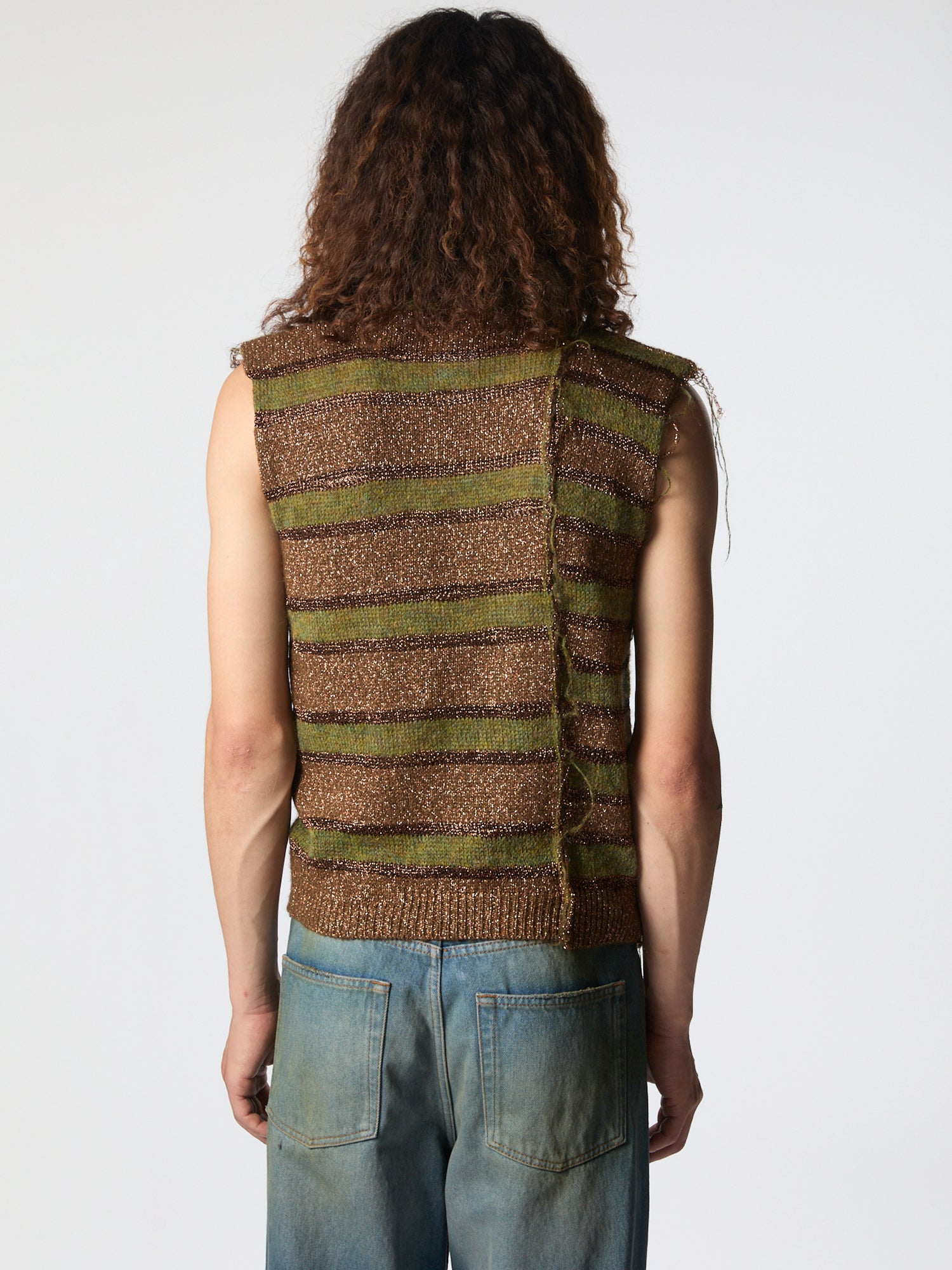 A Mess Of A Vest Green Mix