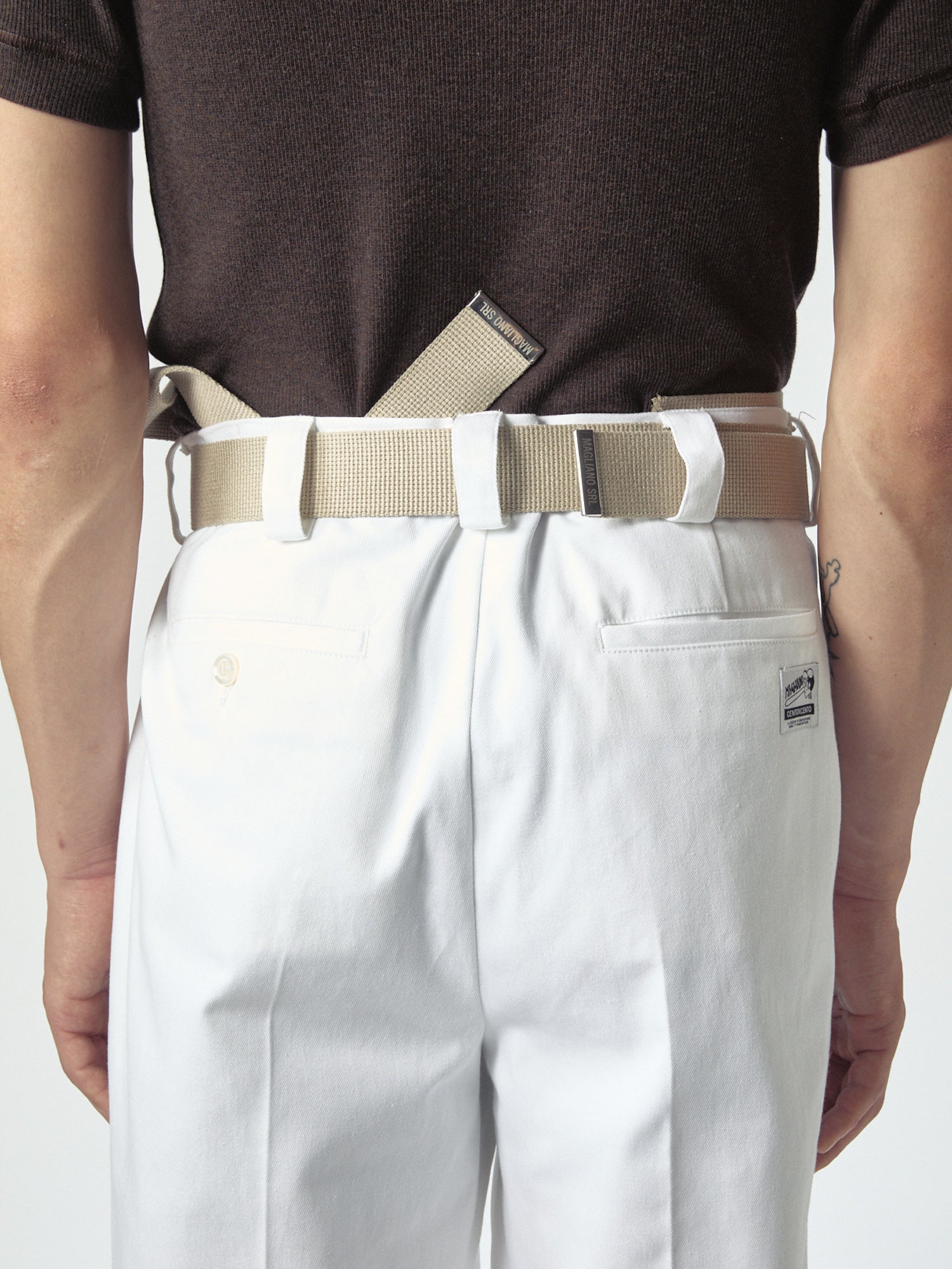 100X100 Work Pants White