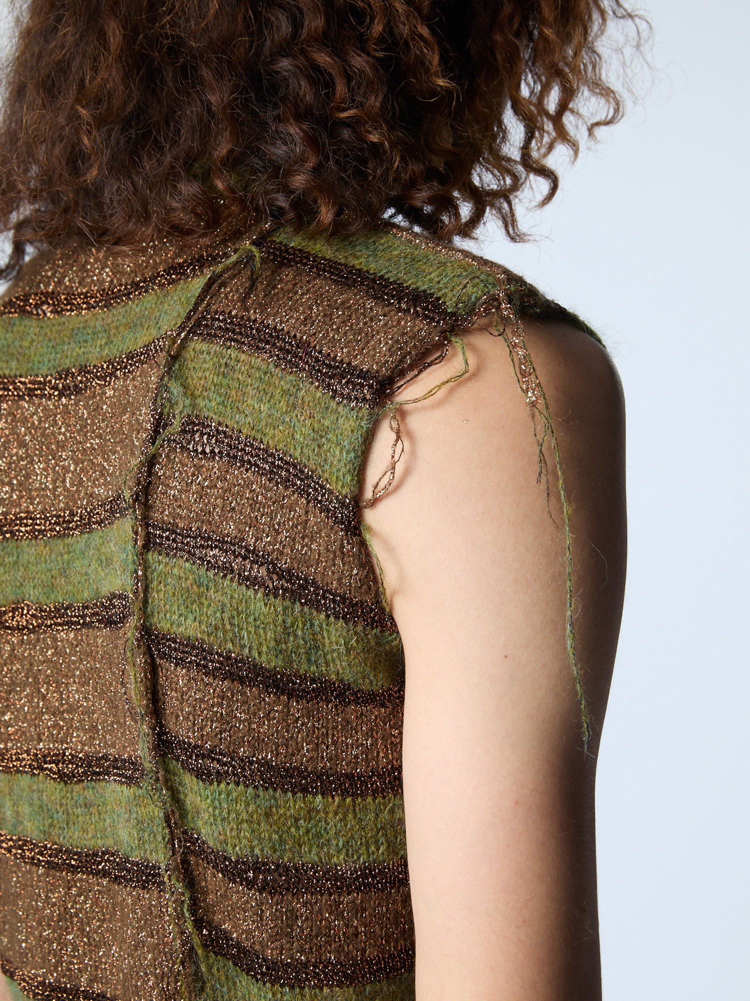 A Mess Of A Vest Green Mix