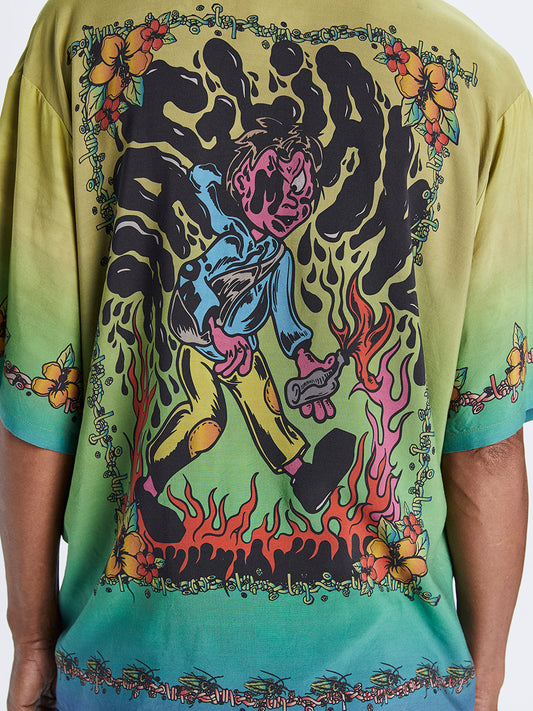 Souvenir Shirt Riot Print - Magliano