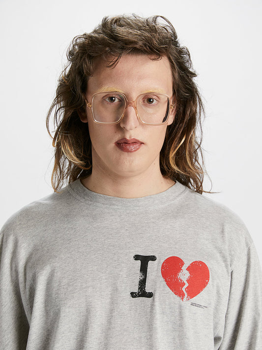 I Suffer Long Sleeve Light Grey - Magliano