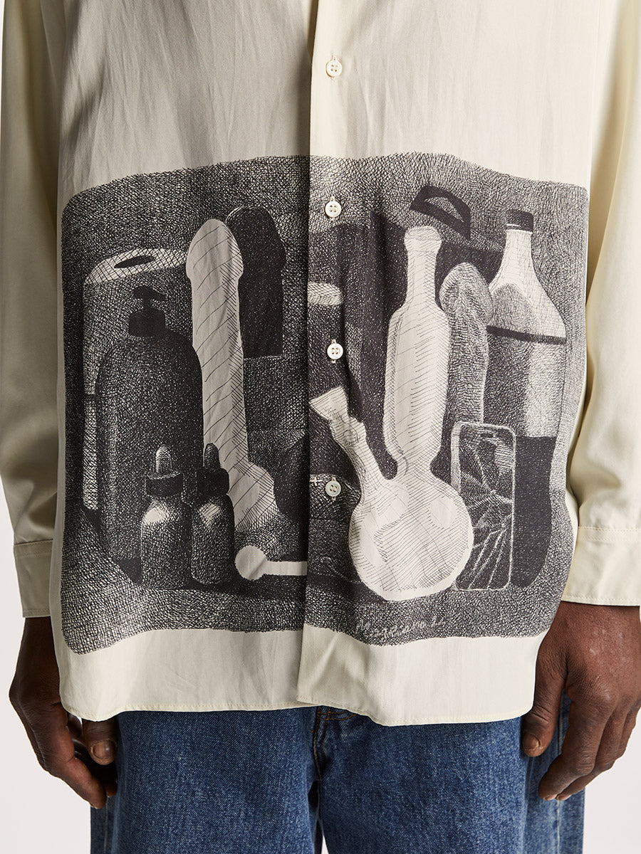 Morandi Silk Shirt White - Magliano