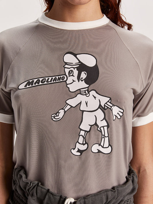 Britpop Mini Tee Taupe - Magliano
