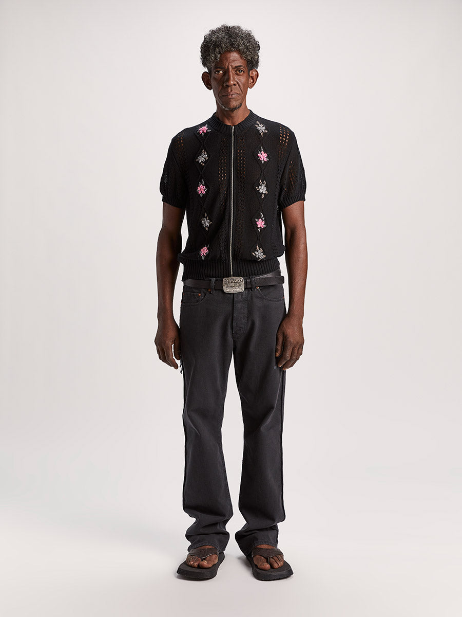 Cormagliano Zipped Tee Black - Magliano