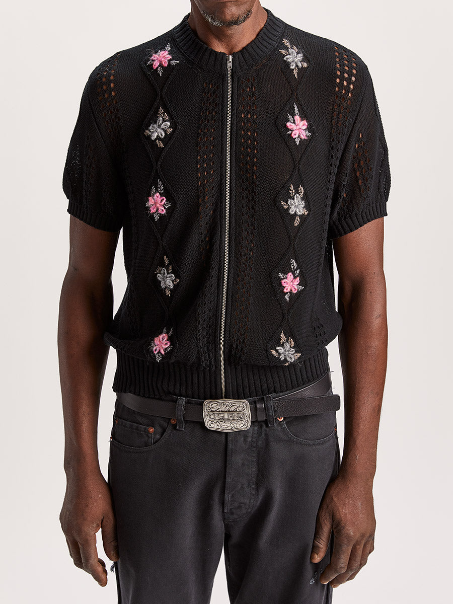 Cormagliano Zipped Tee Black - Magliano
