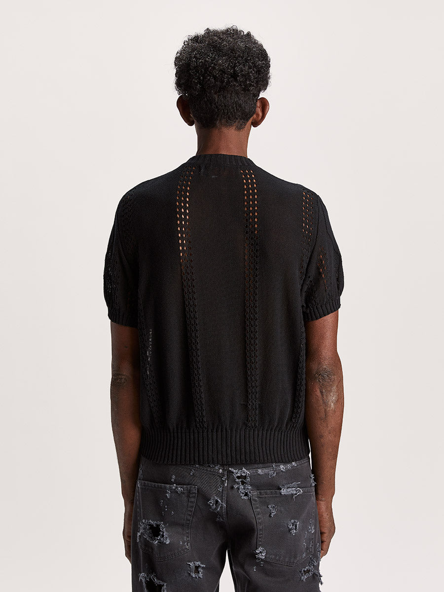 Cormagliano Zipped Tee Black - Magliano