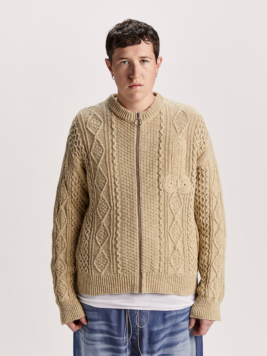 Cazzo Cardigan Natural - Magliano