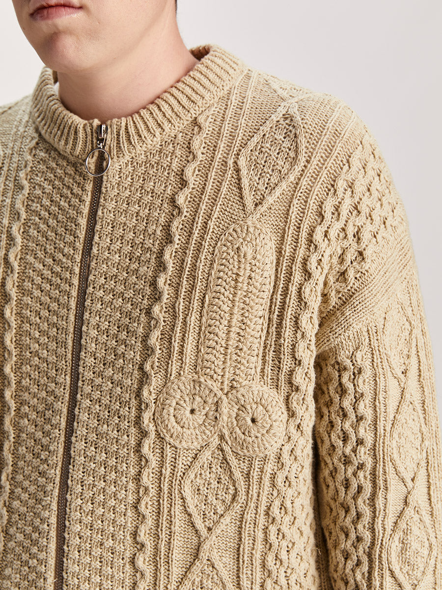 Cazzo Cardigan Natural - Magliano