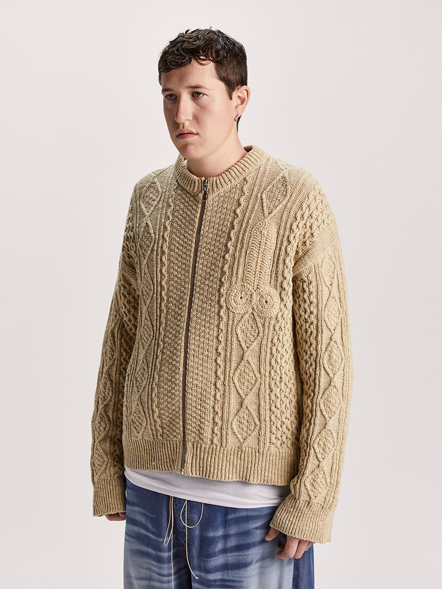 Cazzo Cardigan Natural - Magliano