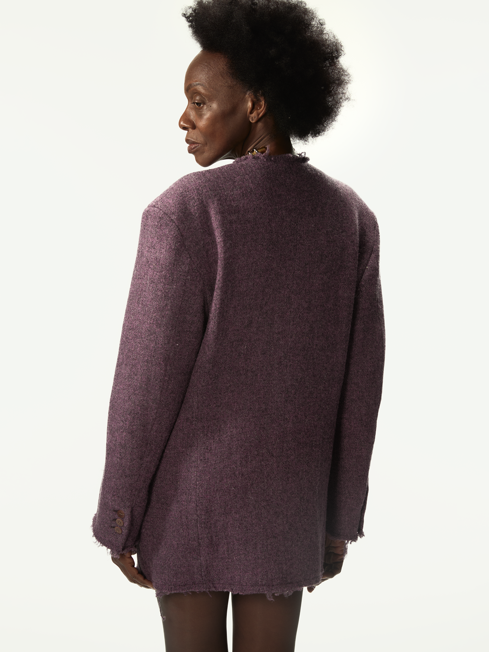 Acid Tweed Roundneck Purple Mix - Magliano