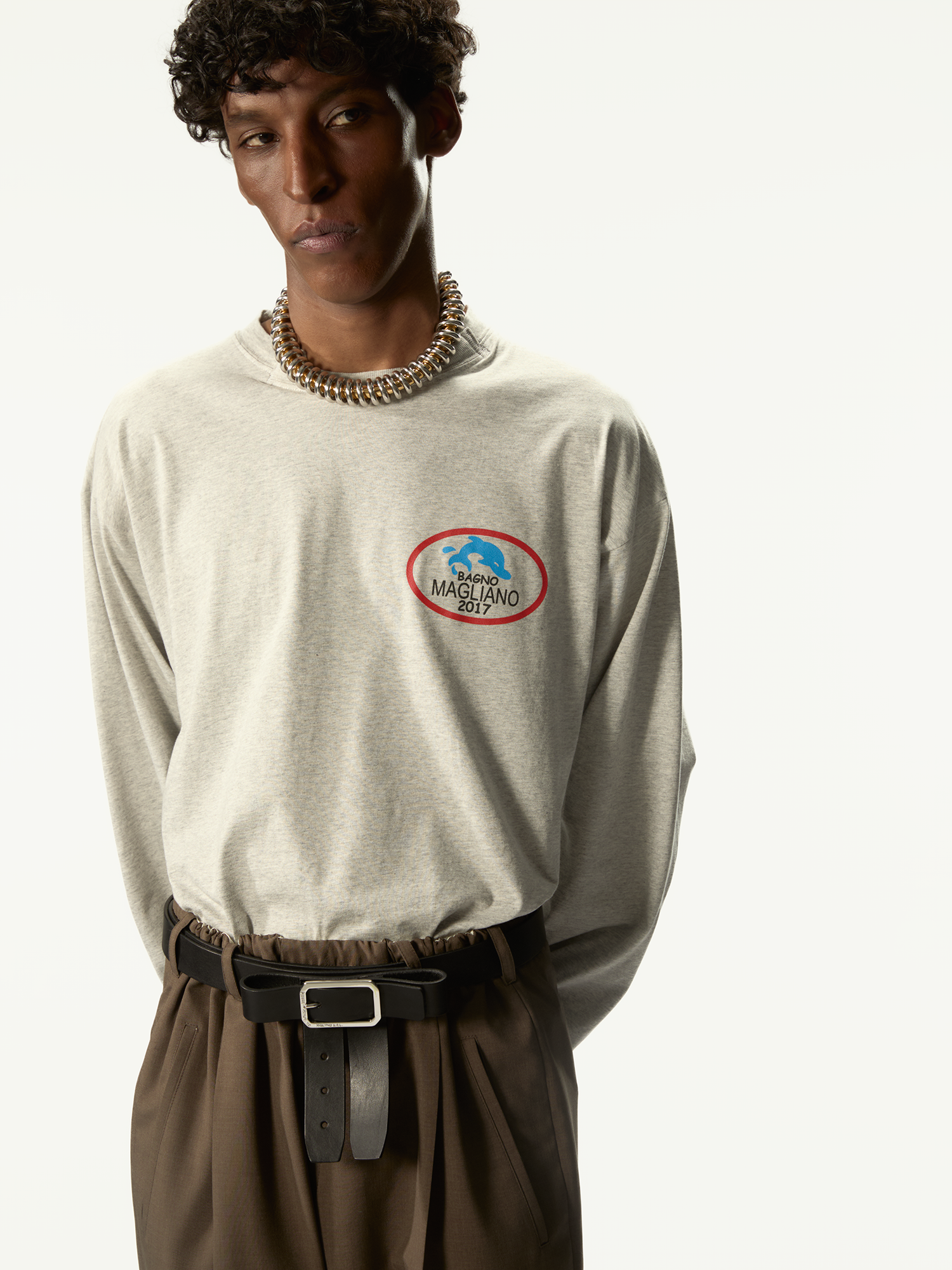 Bagno Magliano Long Sleeve Light Melange - Magliano