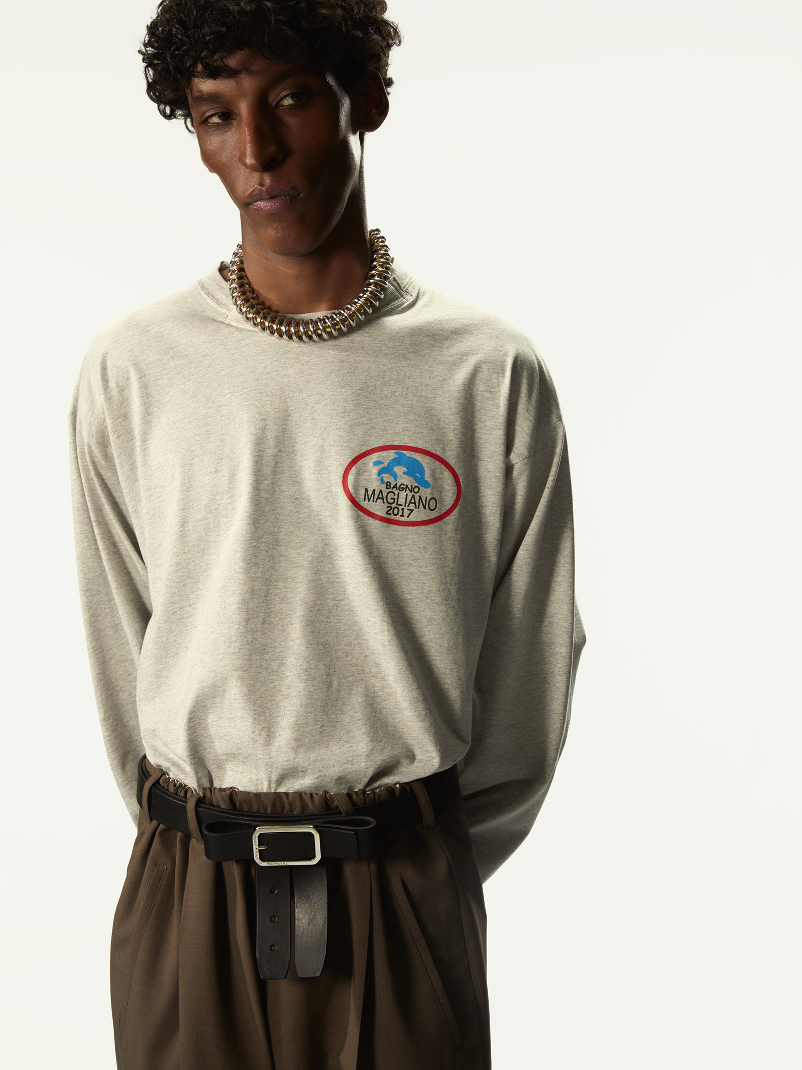 Bagno Magliano Long Sleeve Light Melange - Magliano