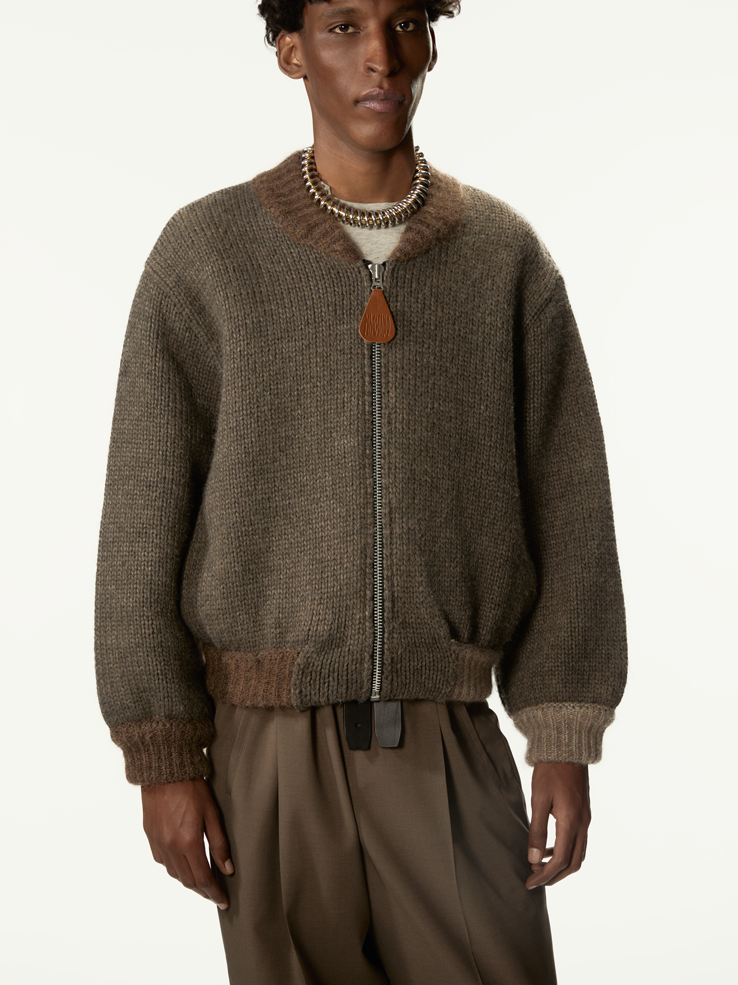 Knitted Bomberone Brown - Magliano