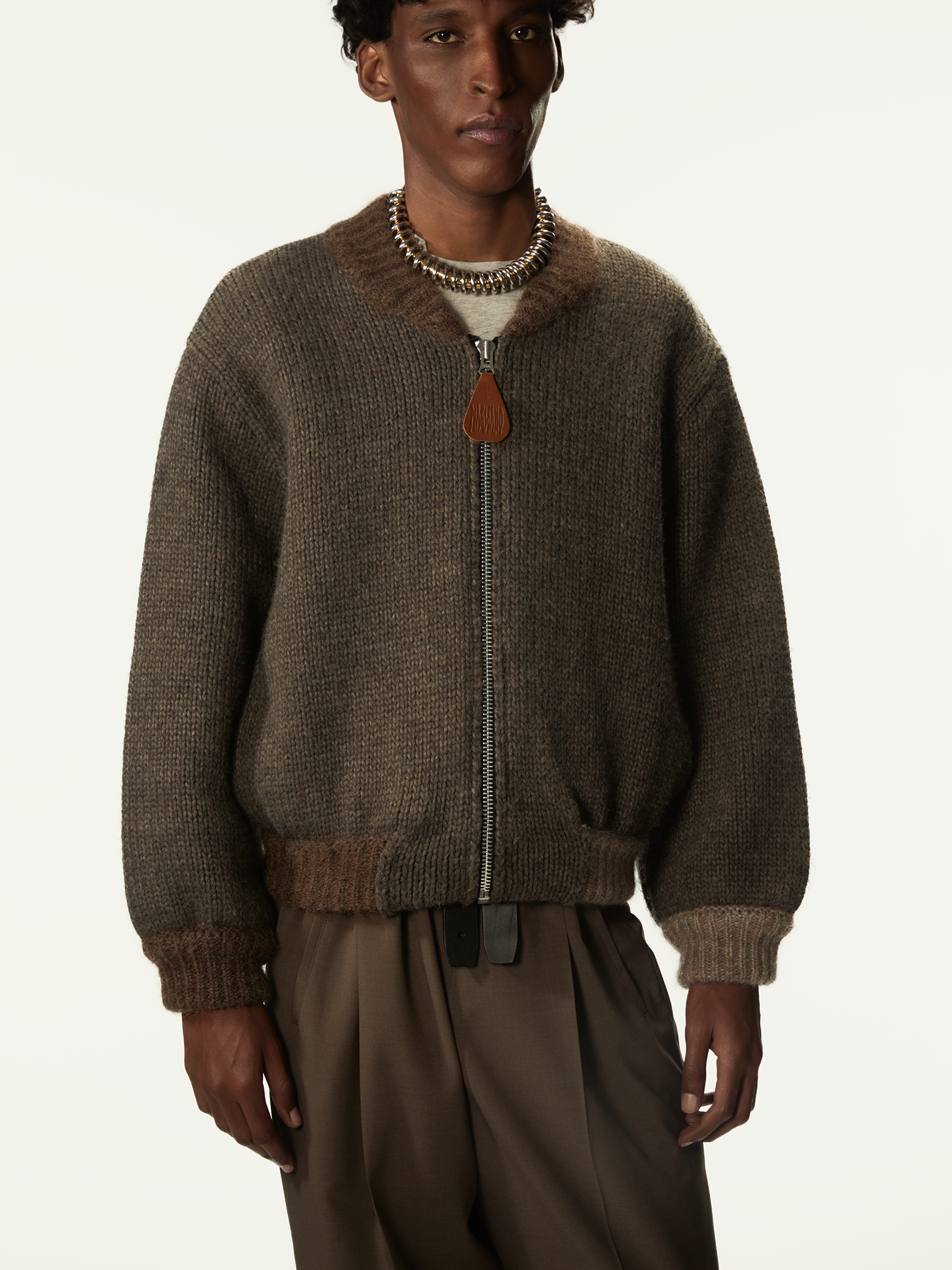 Knitted Bomberone Brown - Magliano