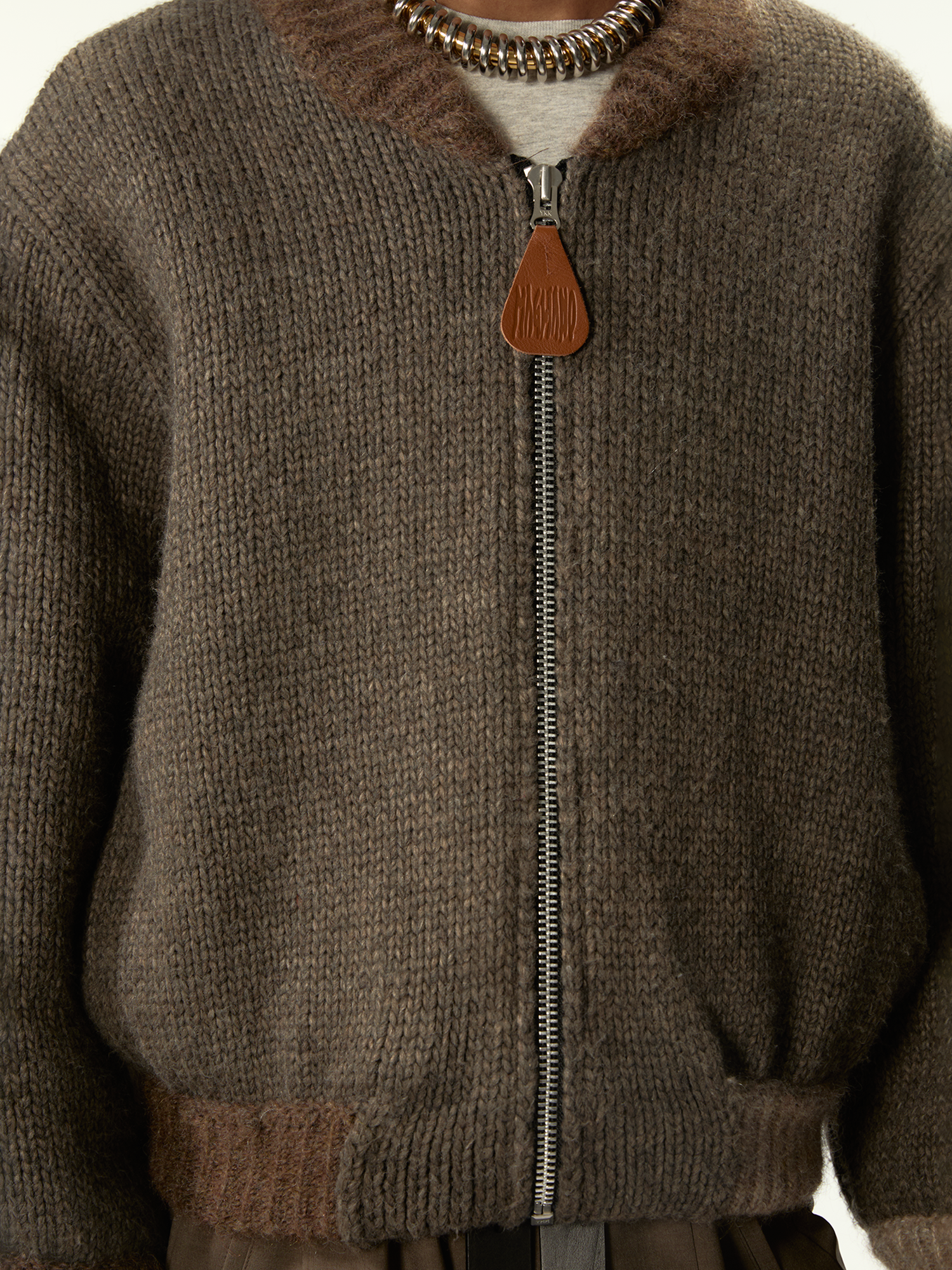 Knitted Bomberone Brown - Magliano