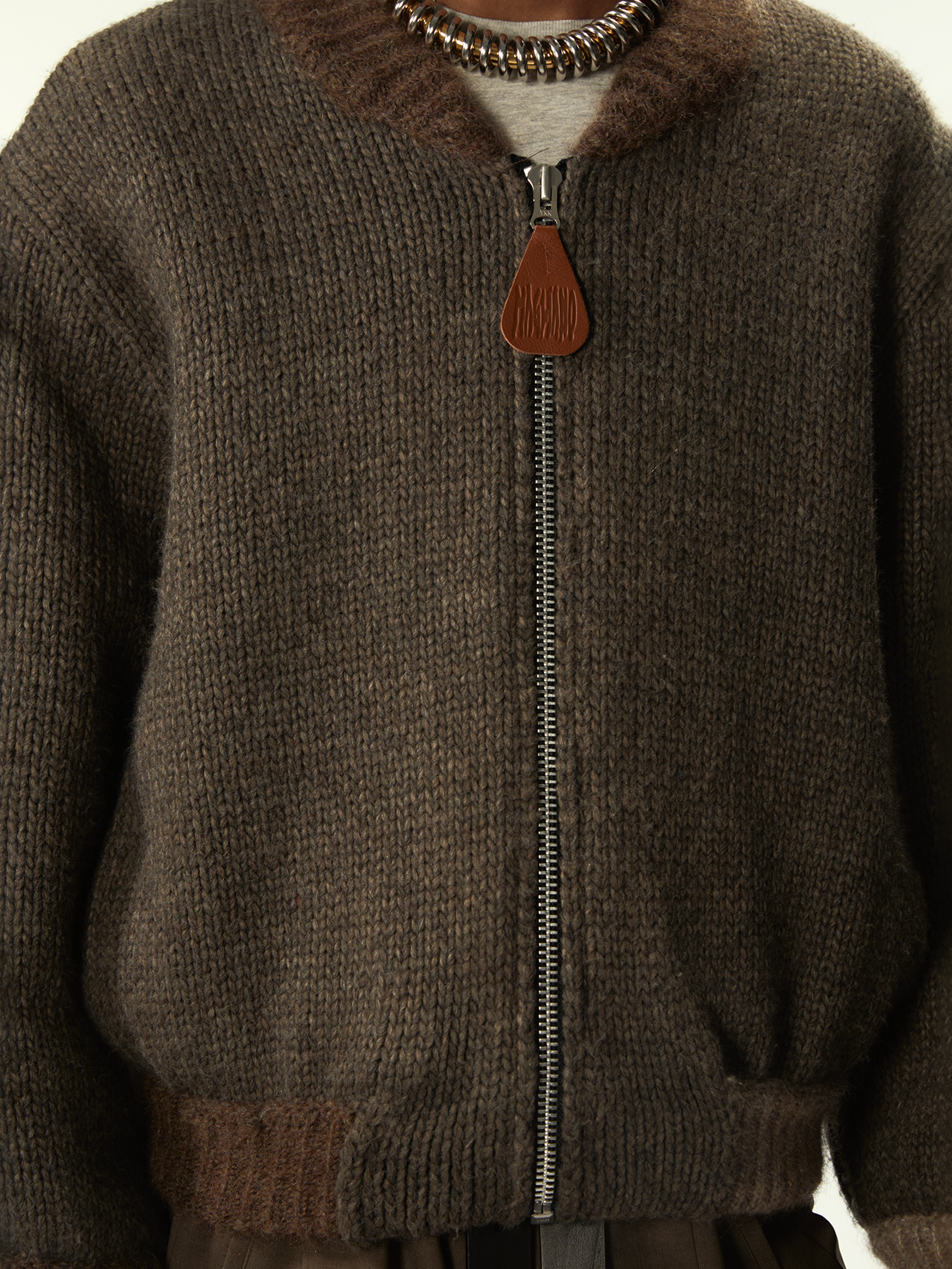 Knitted Bomberone Brown - Magliano