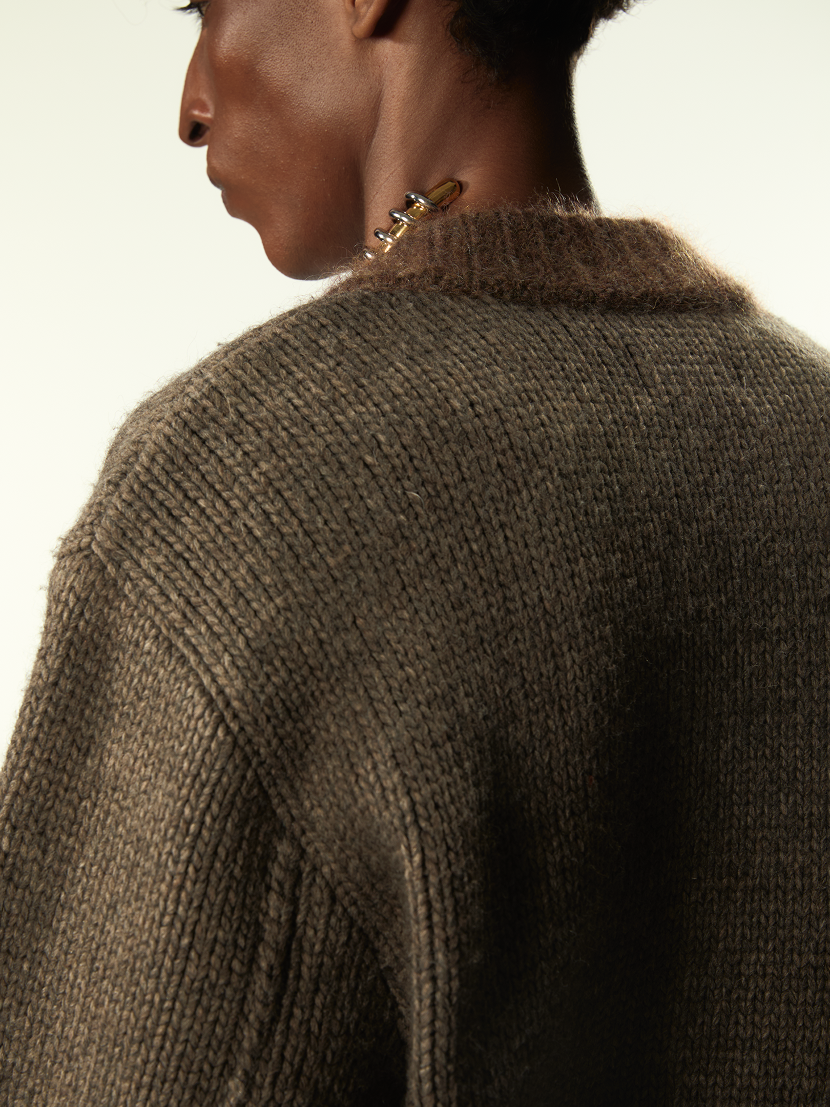 Knitted Bomberone Brown - Magliano