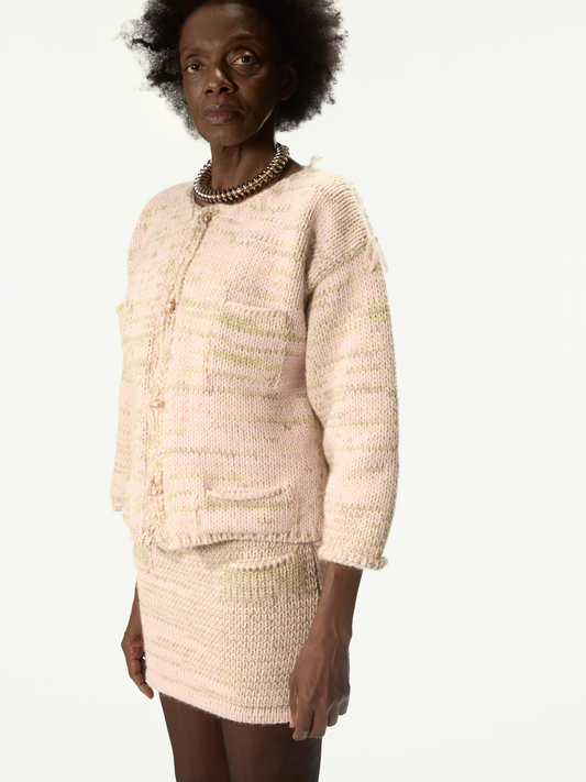 Freaky Knitted Roundneck Pink Mix - Magliano