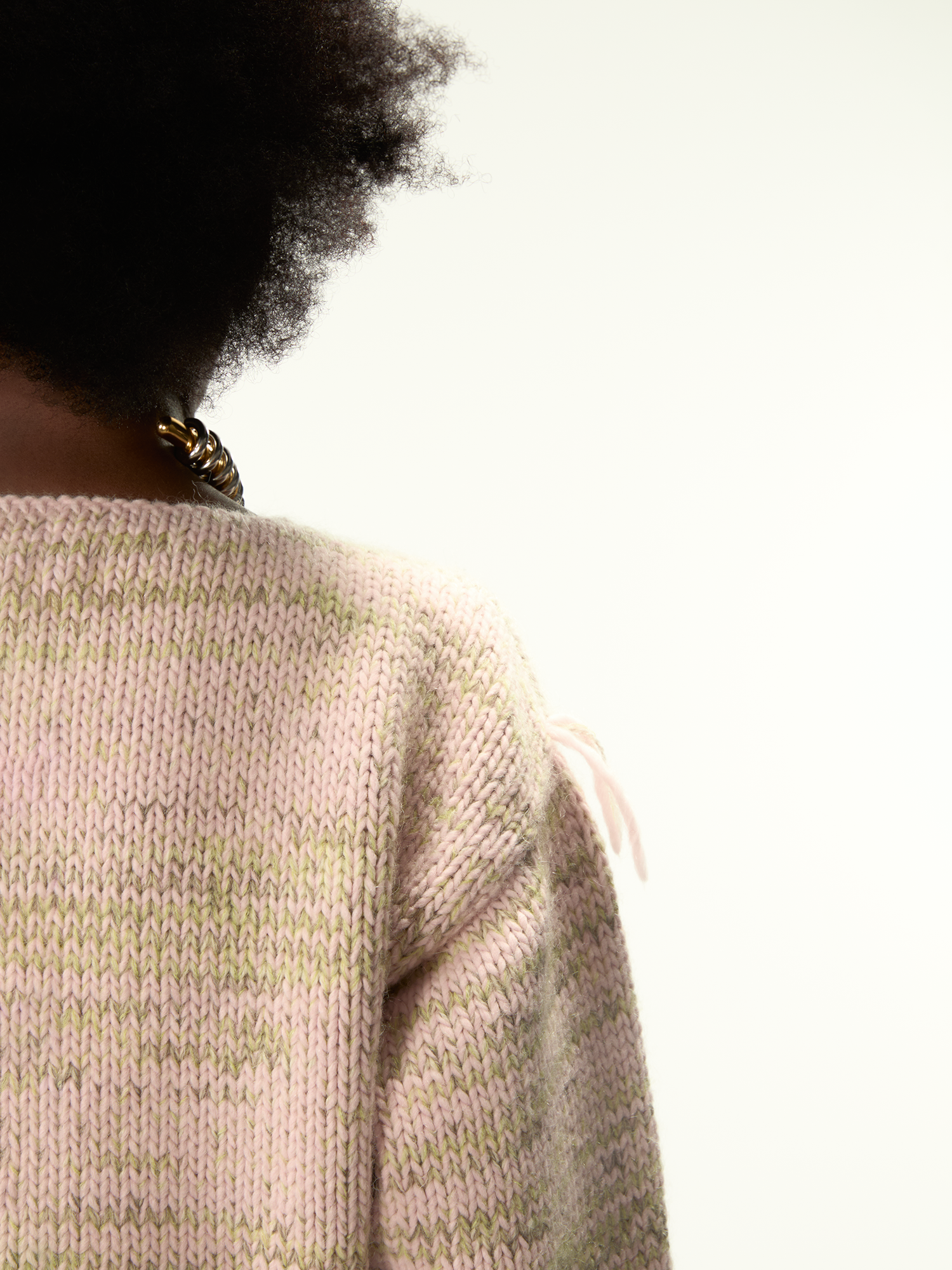 Freaky Knitted Roundneck Pink Mix - Magliano