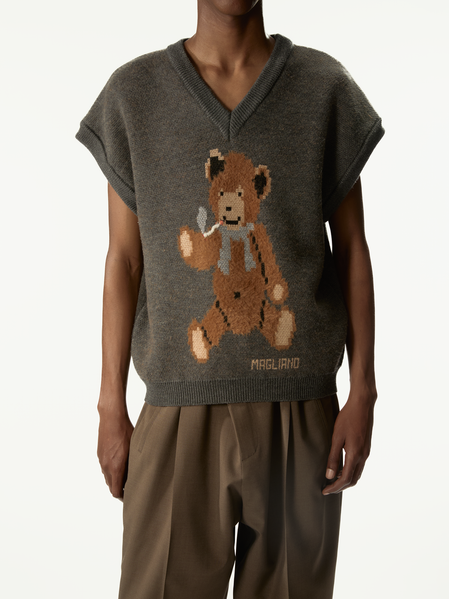 Teddy Bear Vest Hazelnut - Magliano