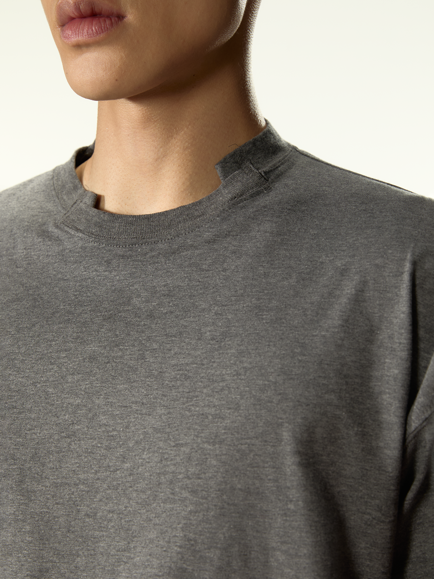 Trauma Knitted Long Sleeve Dark Melange - Magliano