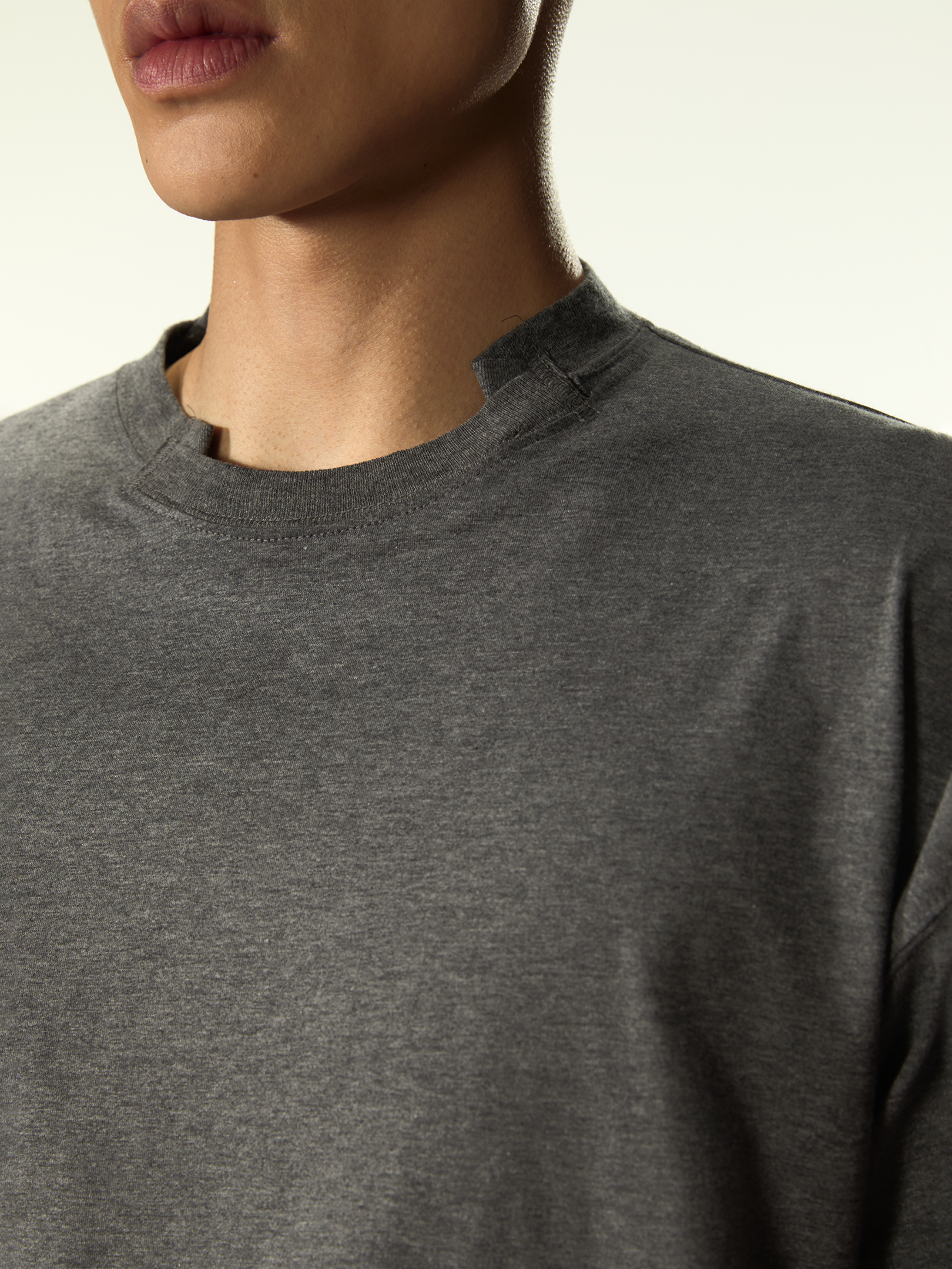 Trauma Knitted Long Sleeve Dark Melange - Magliano