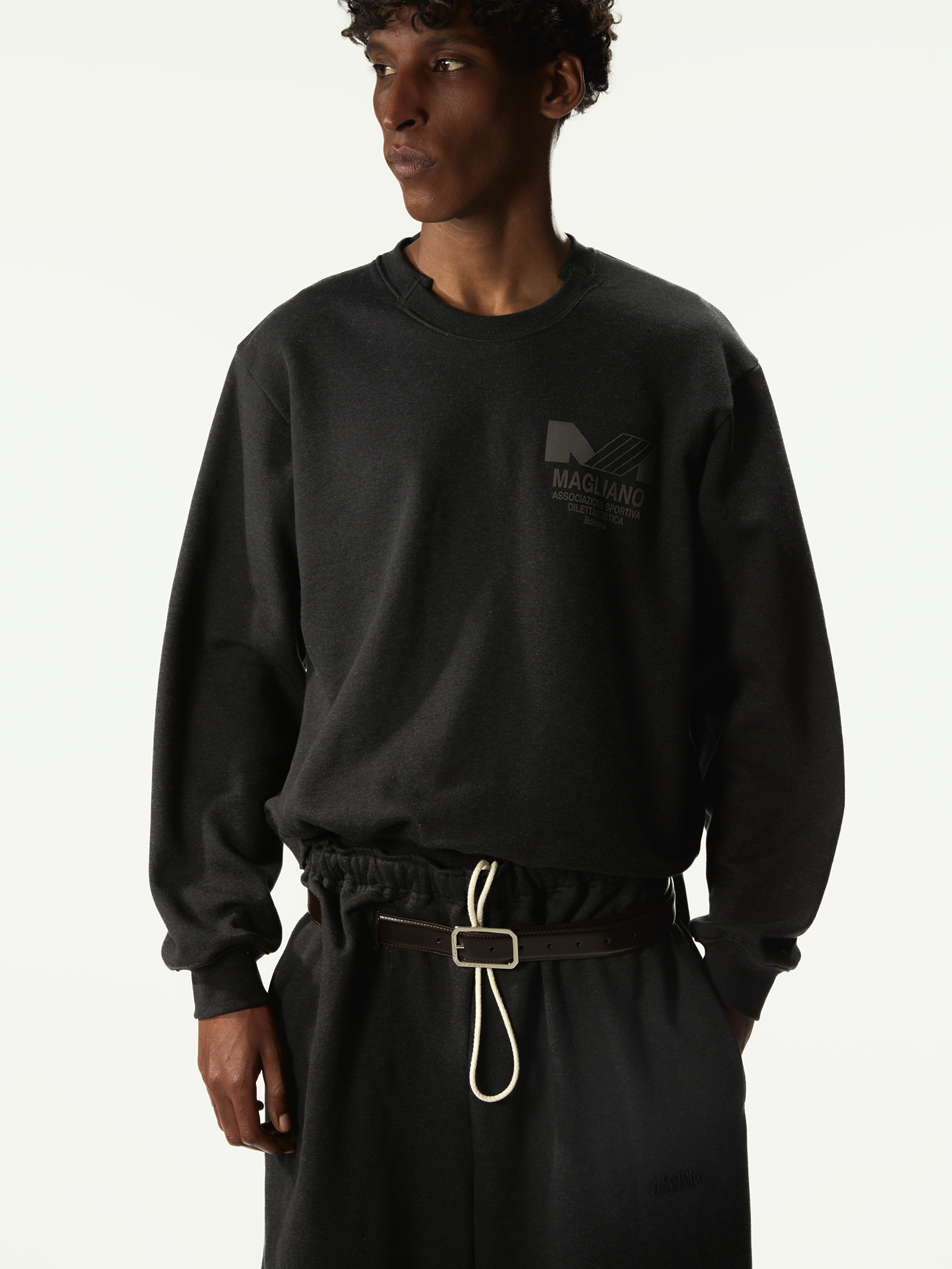 Polisportiva Crewneck Off Black - Magliano