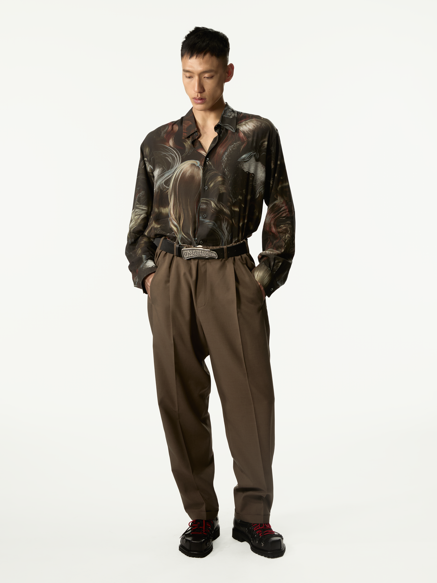 Wig Shirt Brown Mix - Magliano
